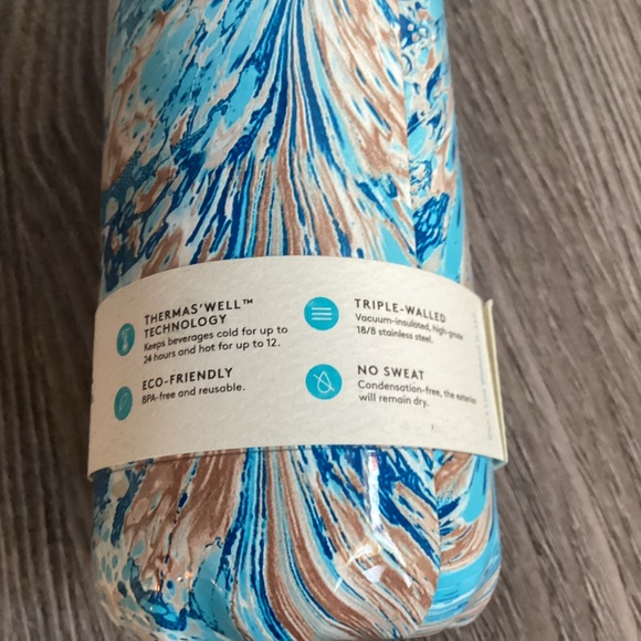 S'well Vacuum Insulated Stainless Steel Water Bottle, Pennellata, 17 oz - Picture 7 of 9